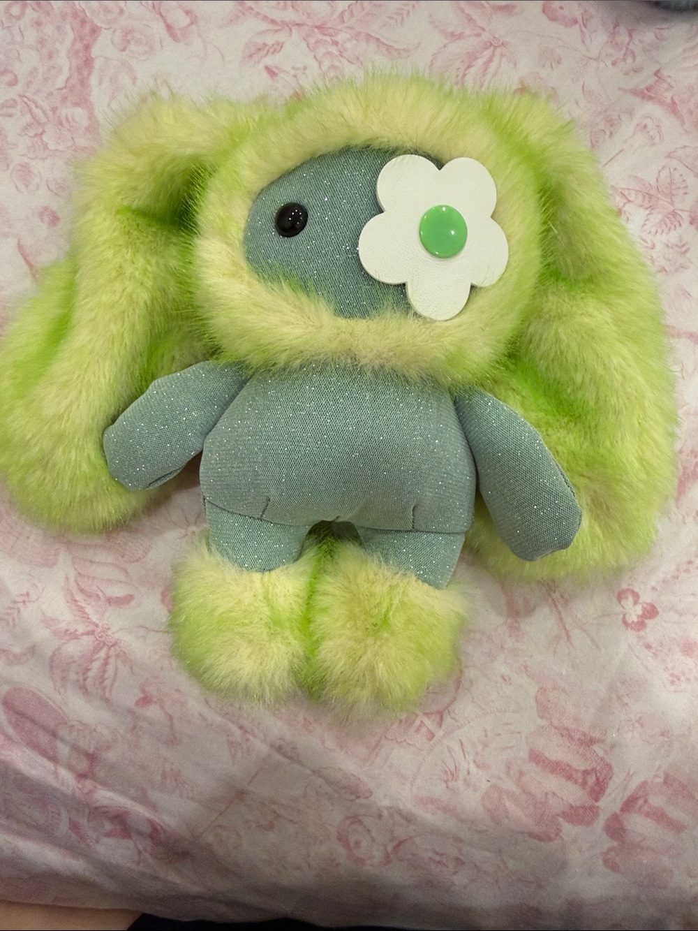 HK JJW Juju in Lime Green and blue NWT